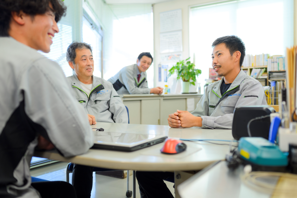 帰社後の団らん